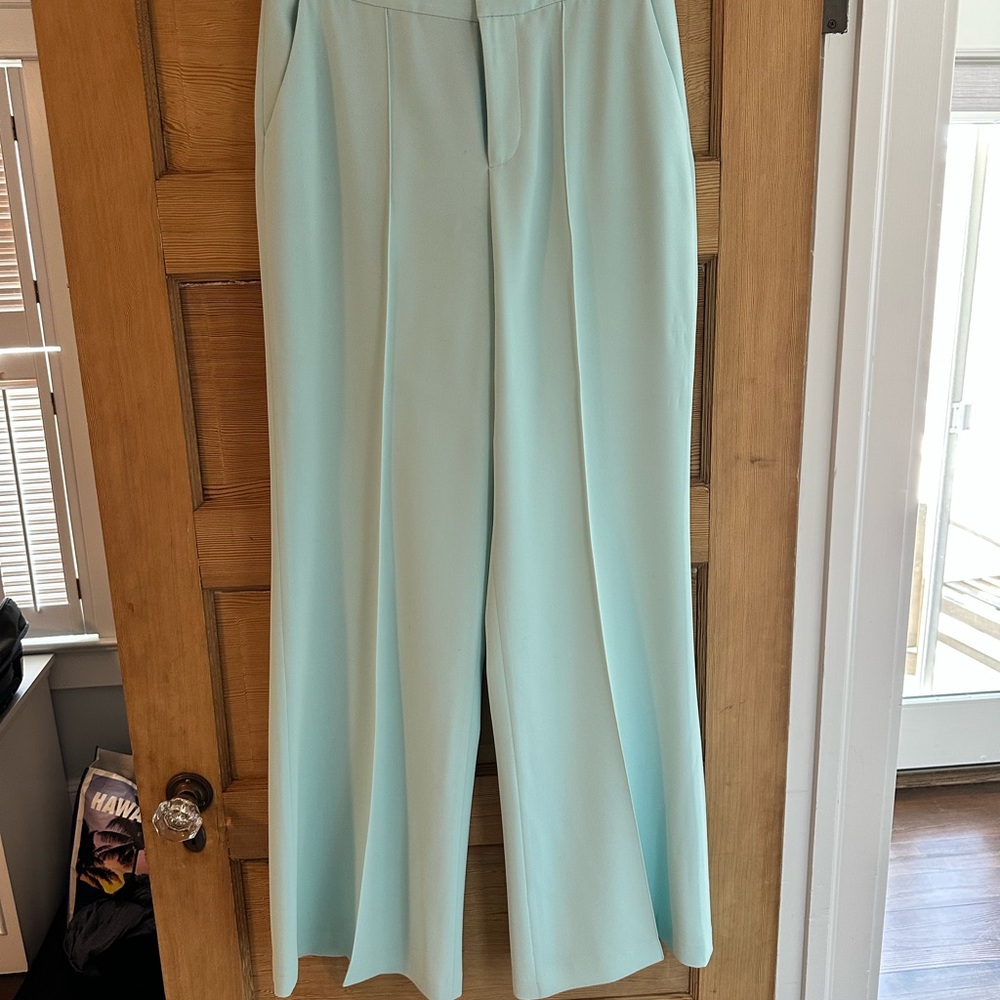 Alice + Olivia Wide-Leg Pants in Soft Blue